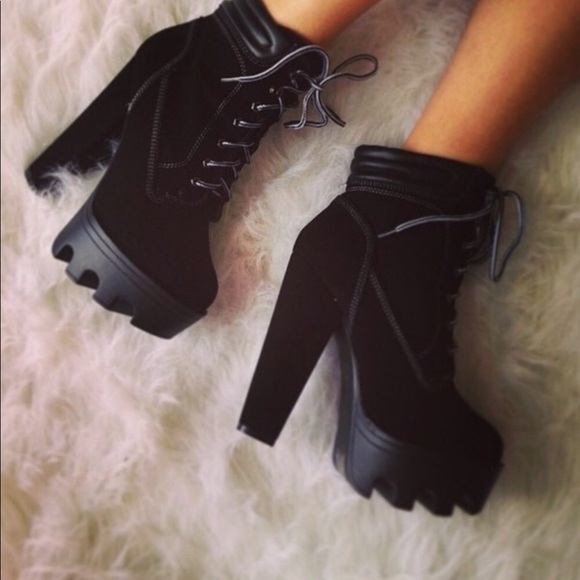 Wild Diva Shoes - The Taryn, Lace Up Bootie Wild Diva Shoes - The Taryn, Lace Up Bootie